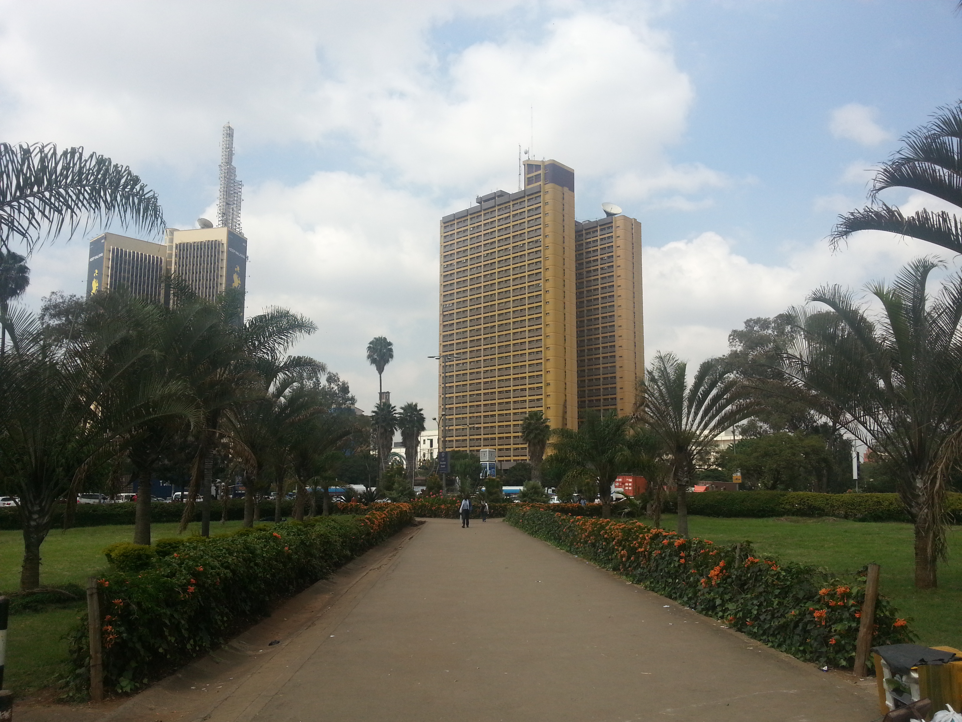 Nyayo House, the twenty-six storey government tower in central Nairobi, Kenya, whose basement held the Moi-era torture chambers